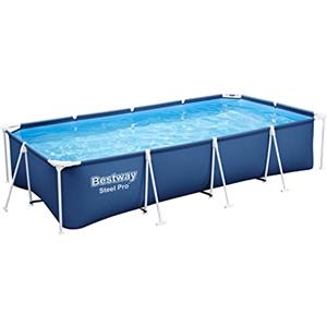 Bestway 56424-5 Set Piscina Fuori Terra Steel Pro Rettangolare da 400x211x81 cm