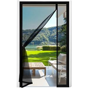 Fillis zanzariera magnetica, 80x200cm zanzariera in fibra di vetro porta del balcone apertura laterale tenda di mosca tenda magnetica porta tende per balcone soggiorno camera da letto porte