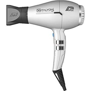 Parlux Digitalyon, Asciugacapelli Professionale Digitale con Ioni negativi, Leggero e Potente, Colore Argento