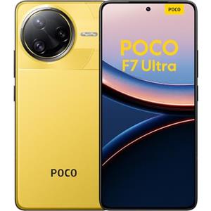 Xiaomi POCO F7 Ultra Smartphone, 16+512 GB, Giallo, batteria 5300mAh, 120W HyperCharge, HyperAI (Caricabatterie non incluso)
