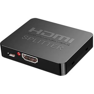 Okaywork Splitter - Cavo HDMI, Splitter HDMI, Adattatore HDMI 1 ingresso 2 uscite 2 estensioni monitor, Splitter multipresa HDMI per doppi monitor, cavo hub a 2 porte per PS3, DVD, HDTV, proiettore.