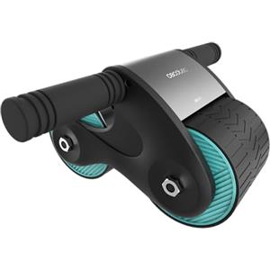Cecotec Rullo da allenamento per addominali con rimbalzo automatico Drumfit AB Fit. Design compatto e leggero, larghezza 10 cm, tappetino antiscivolo e imbottito, peso massimo utente, 100 kg
