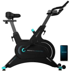 Cecotec Cyclette Statica Drumfit Indoor 10000 Magnetic Connected, Sistema Magnetico con pedalata fluida e naturale, Volano da 10 Kg, Schermo LCD, Compatibile con APP, 10 Livelli