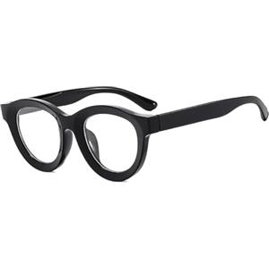 YAMEIZE Occhiali da Sole da Donna Uomo Vintage Retrò-Rotondi Ovali Classici Telaio Spesso Colorati Lenti Anni '90 Protezione UV400 Unisex