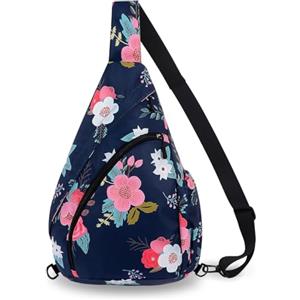 HUA ANGEL Zaino Monospalla Sling Bag Per Donna Uomo Unisex Borsa aTracolla Sul Petto Ultra Leggero Chest Pack Sportivo Lavoro Viaggio Scuola Corsa All'Aperto