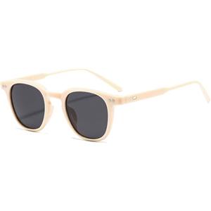 YAMEIZE Occhiali da Sole Rotondi per Donna Uomo Vintage Occhiali da Sole Ovali Piccoli Rotondi Classici Retrò Protezione UV400