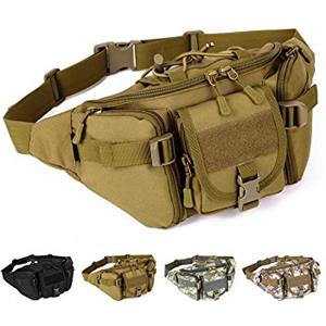 YFNT Tactical marsupio portatile marsupio da esercito Outdoor marsupio militare marsupio per ciclismo campeggio escursionismo caccia pesca, Brown