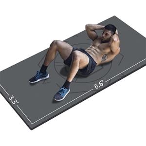LaiEr Yoga Mat Extra Size TPE Exercise Mat per uomini Tappetino antiscivolo per allenamento, fitness, palestra, pilates, sit-up, stretching con borsa per il trasporto e cinghia (200cmX100cmX12mm)