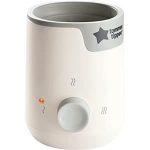 Tommee Tippee scaldabiberon e scaldapappa elettrico Easiwarm, scalda a temperatura corporea, timer automatico, un solo quadrante, bianco