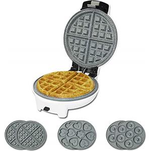 Cecotec Divertente Macchina Per Waffle Elettrica Gofrestone 3 In 1 3 In 1. 700 W, Piastre Intercambiabili Con Rivestimento Ecologico, Design Circolare, Indicatore Luminoso, Protezione Surriscaldamento