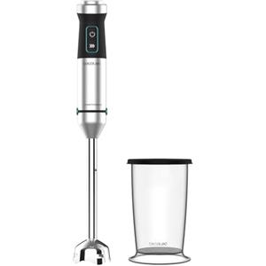 Cecotec Frullatore a Immersione Power Titanblack 1500 Xl, 1500 W, Tecnologia Crossblades con 4 Lame, Piede XL, Antispruzzo, Selettore Velocità con Funzione Turbo, Bicchiere da 800 ml con Coperchio
