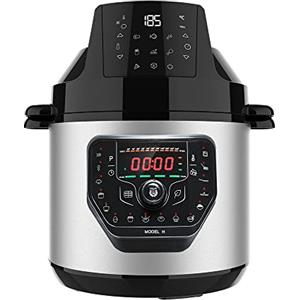 Cecotec Pentola programmabile con testa friggitrice ad aria GM H Fry. Robot da cucina multifunzione, 6 litri capacità, coperchio avanzato, programmabile 24h, temperatura regolabile.