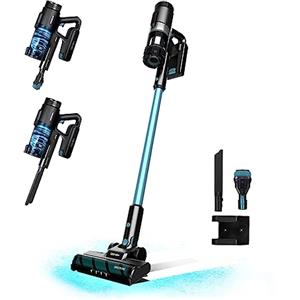 Cecotec Aspirapolvere Scopa Elettrica Senza Fili Conga Rockstar 1500 Ray Eternal, 215W, 12Kpa, Autonomia 60Min, Spazzola Jalisco, Serbatoio 500ml, Ciclone Parallelo, Accessorio 2-1 Accessorio Angolare