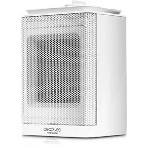 Cecotec Ready Warm 6150 - Termoventilatore da bagno in ceramica con rotazione, 1500 W, termostato regolabile, 3 modalità, protezione surriscaldamento e antiribaltamento, 25 m2, Bianco