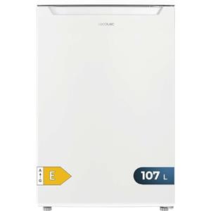 Cecotec Mini Frigorifero 107 L Bolero CoolMarket TT 107 White, Classe E, Risparmio energetico, Porta reversibile, Cassetto congelatore, Basso livello sonoro, Design compatto.