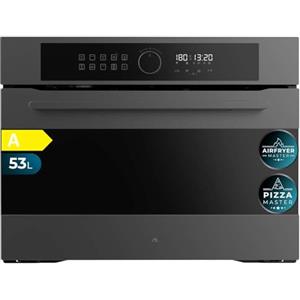 Cecotec Forno Elettrico Incasso Multifunzione 53L Bolero Hexa AF314500 Matt A. 2900 W, 11 funzioni con Airfryer Master, Pizza Master, Steam Asisst, Steam EasyClean, 3D cooking, Defrost
