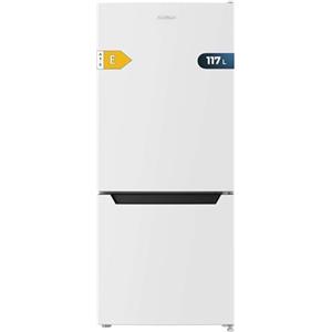 Cecotec Frigorifero Combinato Bolero CoolMarket Combi 117 DF White E. 205L, Combi, Fast Cooling/Freezing, Display Interno, Porta Reversibile, LED Interno, Misure 47x49x114cm, Design Elegante e Moderno