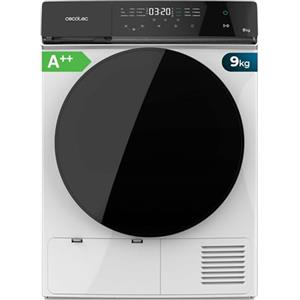 Cecotec Asciugatrice per pompa di calore 9 Kg Bolero DressCode Dry 9400 A++. Asciugatura automatica, a basso consumo, Full Touch, 15 programmi, tamburo in acciaio inox, KidLock, funzione di ritardo