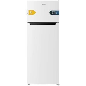Cecotec Frigorifero Combinato Doppia Porta Bolero CoolMarket 2D 211 White E. Motore Defrost, Bianco 143x54cm, Capacità 211 L, Porta Reversibile, Classe energetica E, Con modalità Fast Freezing.