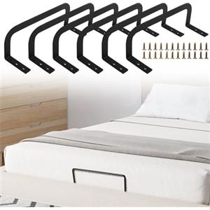 HAMON Supporti per Materassi 6 Staffe per Materasso Supporto Antiscivolo per Materassi, Fissata a Vite, Ferma Materasso per Kit Antiscivolo per Materassi da 10-30 cm