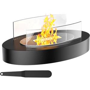 Fillis Caminetto a Etanolo da Tavolo, 34x20x15cm, Fuoco da Esterno, Bioetanolo Senza Fumo e Cenere, Decorazione Romantica per Interni, Balcone, Giardino, Terrazza