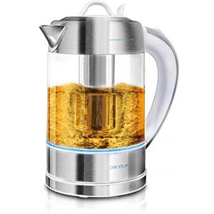 Cecotec Bollitore elettrico ThermoSense 370. 1,7 L, 2200 W, base a 360º, filtro anticalcare, senza BPA, doppio sistema di sicurezza, acciaio inossidabile