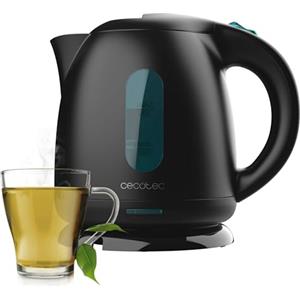 Cecotec Bollitore elettrico 1 Litri di capacità, Thermosense 140 Black. 2200 W, riscaldamento rapido, filtro anticalcare, senza BPA e altri tossici, base girevole a 360°, recipiente senza fili