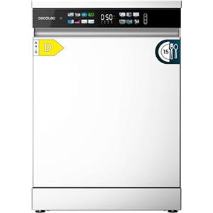 Cecotec Lavastoviglie da incasso Bolero Aguazero 6210 D. 60cm, 15 coperti, Classe D, Display Color, Terzo vassoio, 14 programmi, Dual Zone, Aquastop elettronico, Dry+, Vassoio regolabile, AutoClean