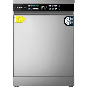 Cecotec Lavastoviglie da incasso Bolero Aguazero 6210 Inox D. 60cm, 15 coperti, Classe D, Display Color, Terzo vassoio, 14 programmi, Dual Zone, Aquastop elettronico, Vassoio regolabile, AutoClean