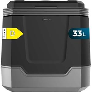 Cecotec Mini Frigo Portatile Bolero TravelCooling 33L D. 33L, 12V-220V, Raffreddamento e Riscaldamento, 8-65ºC, Classe D, ideale per viaggi e campeggio, compatibile con auto e caravan.