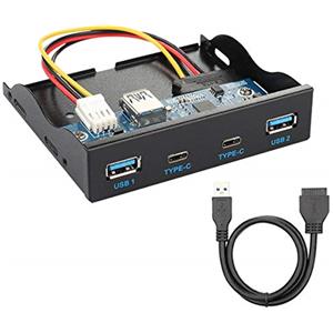 chenyang CY USB3.0 USB-C HUB Scheda madre pannello frontale a 4 porte 20 pin Cavo per 3,5 
