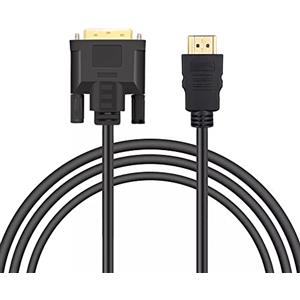 Eono Cavo Adattatore da HDMI a DVI, 1m Alta Velocità Bidirezionale DVI-D 24+1 Maschio a HDMI Maschio Supporto 1080P Full HD Compatibile per Monitor, Computer, Laptop