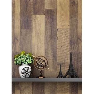 FunStick Carta Adesiva per Mobili in Legno Rustico 60CM x 5M Marrone Pellicola Autoadesiva Impermeabile Carta da Parati Addensata Vintage Adesivo Decorativo per Cassettiera Tavolo Armadio Porta