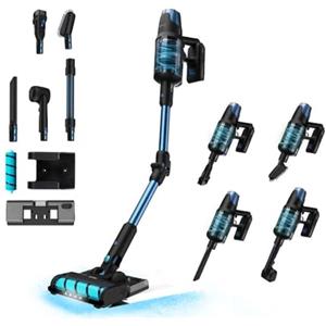 Cecotec Aspirapolvere Senza Fili Scopa Elettrica Conga Rockstar 8500 Infinity Ergowet Animal T. 4In1, 680W, 30Kpa, Auton 100 Min, Spazzola Jalisco, 250Aw, Include Serbatoio Dell'Acqua E Accessorio