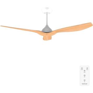 Cecotec - Ventilatori da Soffitto EnergySilence Aero 5200 WhiteWood - 35 W, Diametro 132 cm, Telecomando, Timer Fino a 8 Ore, 6 Velocità, 3 Pale, Estate/Inverno, Altezza Regolabile