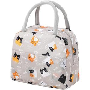 Lkw Ogechi Borsa da Pranzo Portatile 5.7L, Borsa Termica Impermeabile e Facile da Pulire con Maniglia di Allargamento e Cerniera Liscia, Borsa Termica Porta Pranzo per Mantenere Caldo o Freddo