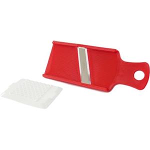 Rigamonti Ecoperfetta mandolina con proteggidita. Affettaverdure manuale con lama in acciaio inox super affilata. Facile da utilizzare e da lavare. Per uso casalingo e professionale.