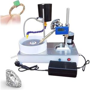 Generic Macchina di sfaccettatura della pietra preziosa di velocità regolabile con display digitale, lucidatrice dei gioielli 120W per coltelli, guarnizioni, vetro e pietre preziose