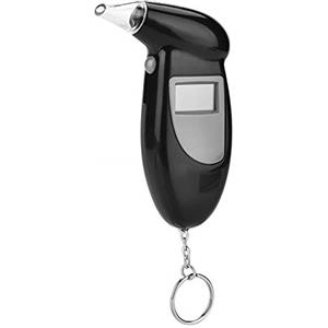Keenso Analizzatore del Tester Dell'alito Alcolico, Schermo LCD Analizzatore Professionale Dell'alitometro Dell'alcool Rilevatore di Bugie Etilometro Retroilluminazione