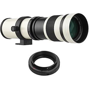Generic Fotocamera MF Super Teleobiettivo zoom F/8.3-16 420-800mm T Mount con anello adattatore universale 1/4 filettatura di ricambio per Canon EF fotocamere EOS 80D 77D 70D 60D 60Da 50D 7D 6D 5D T7i T7s T6s