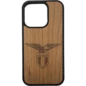 Iconic Puzzles, Lazio Cover Ufficiale in Legno 100% sostenibile, Compatibile con iPhone 15 PRO, Resistente, Idea Regalo