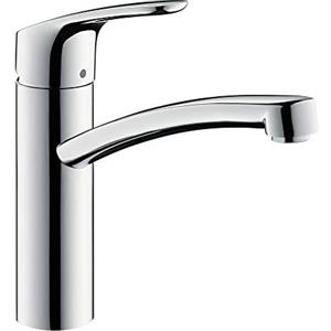 hansgrohe Focus M41 - Rubinetto da cucina (1 getto), Miscelatore cucina con altezza bocca 160 mm, Rubinetto monocomando con bocca girevole, cromo, 31806000