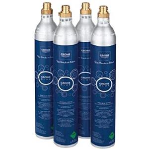 Grohe Starter Kit Bombole CO2, Argento, Set di 4 Pezzi 40422000