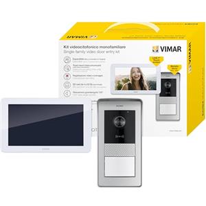 VIMAR K42935 Kit videocitofono monofamilare da parete touch screen vivavoce a colori LCD 7