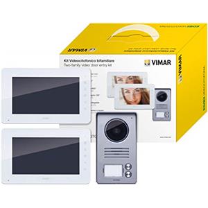 Vimar K40931 Kit videocitofonico da parete con: 2 videocitofoni vivavoce a colori LCD 7