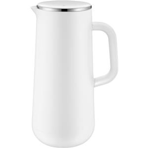 WMF Thermos Impulse Bianco caffè tè 1,0 l, Altezza 28,5 cm, Inserto in Vetro, Tappo a Vite, 24 Ore, Freddo e Caldo, Confezione Regalo, Acciaio Inossidabile, 1000 ml