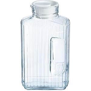 Luminarc Arcoroc Quadro Fridge Caraffa con coperchio in plastica Bianco 2l, 1 Caraffa