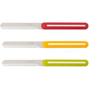 Arcos Set Coltelli da Cucina Paring di 3 Pezzi in Acciaio Inossidabile da 4 Pollici, Set Coltelli da Cucina Colorati per Sbucciare Frutta e Verdura, Manico Ergonomico e Lama da 100 mm, Serie B-Line