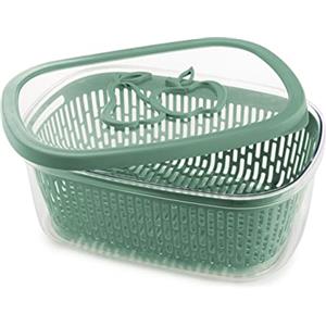 Snips | Aroma Keeper 4 LT | Contenitore Per Cibi Salva Aroma 4 LT Rettangolare Con Griglia |Colore Verde | Chiusura Ermetica | 28,5 x 20,5 x 4,5 cm| Made in Italy | Bpa Free