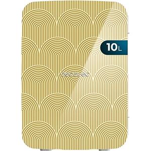 Cecotec Mini frigo da 10 L Bolero MiniCooling 10 L Bahamas Pat 2. Funzionamento 12 V-220 V, compatibile con auto e roulotte, funzione raffreddamento e riscaldamento, intervallo di temperatura 7-65 °,